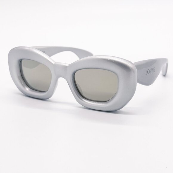 NEW LOEWE LW40117I 20C SILVER UNISEX SUNGLASSES LOEWE - Picture 3 of 13
